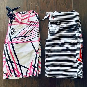 2 bundle Volcom swim trunks